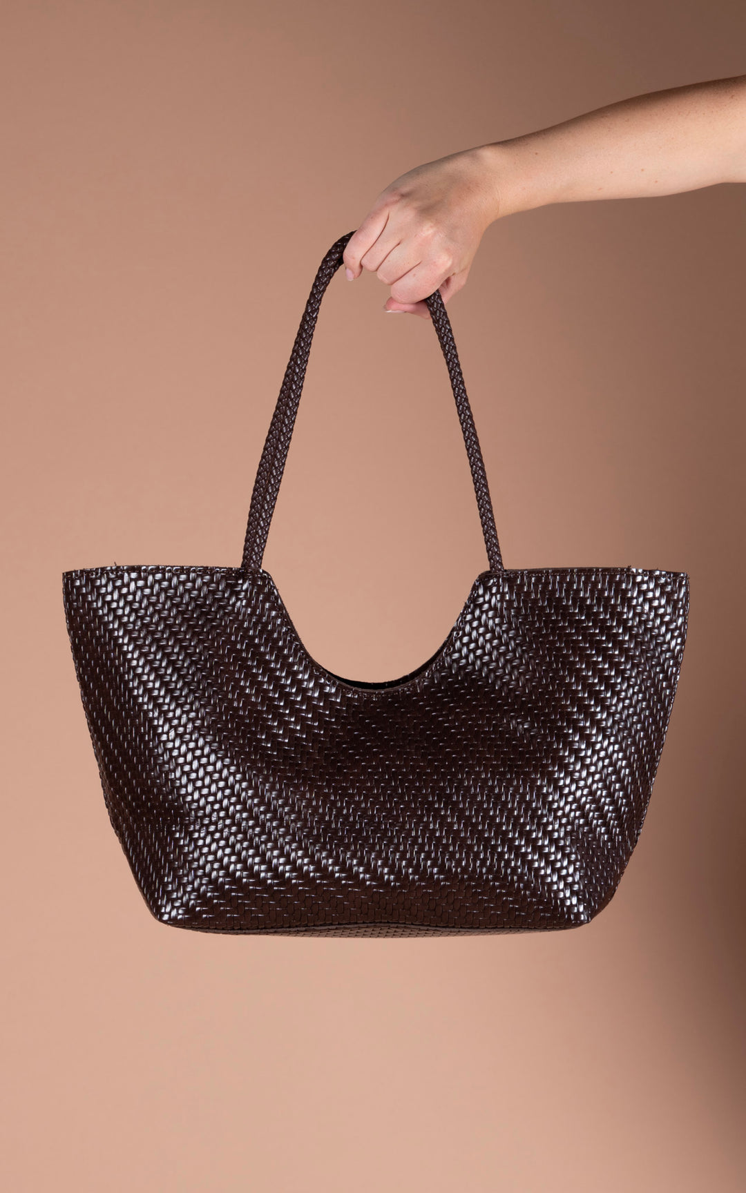 Jamie Woven Bag | Coffee