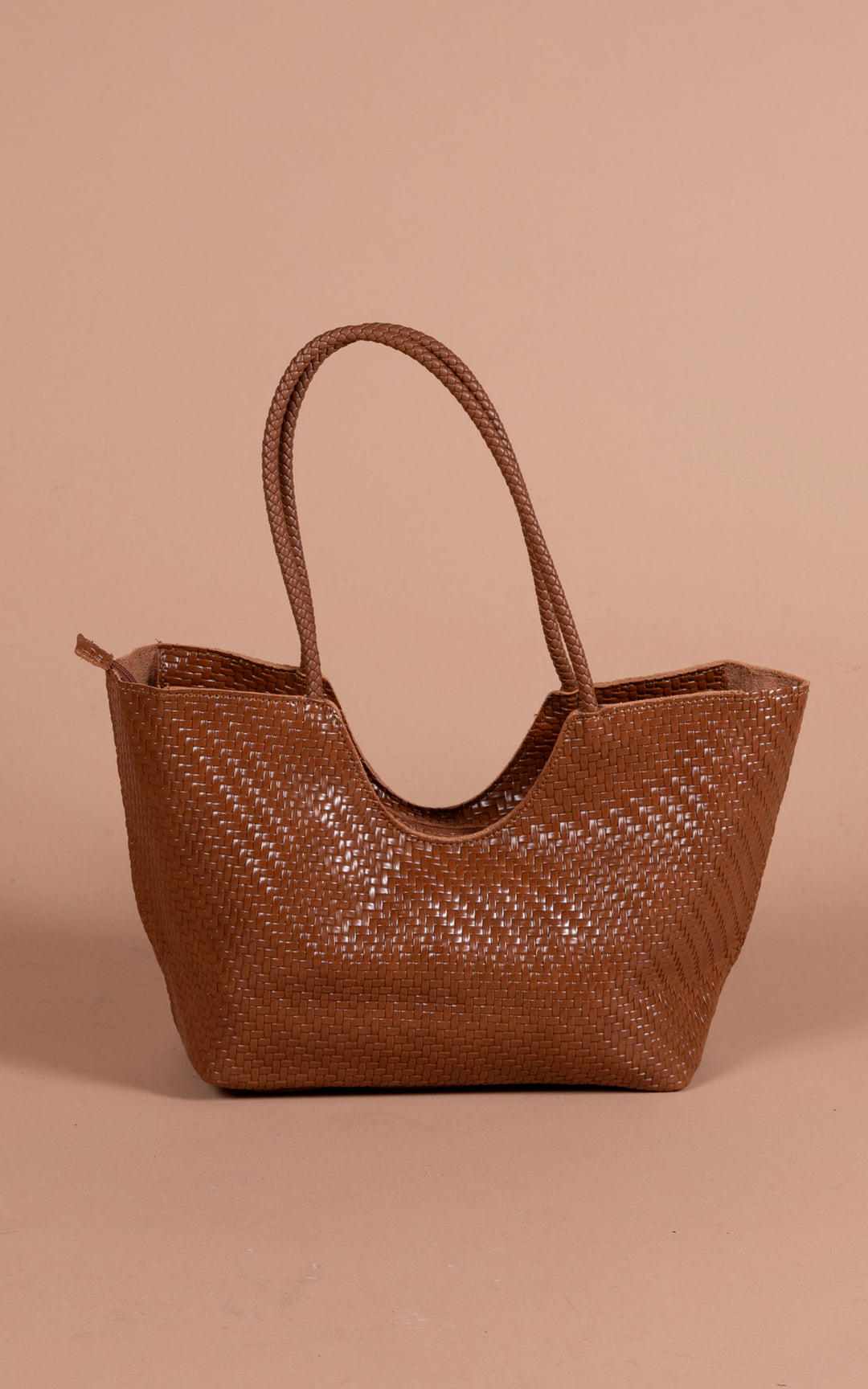 Jamie Woven Bag | Tan