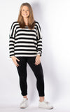 Bella Stripe Top | Black