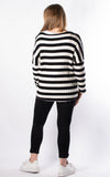 Bella Stripe Top | Black