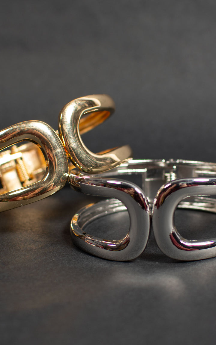 Jet Bracelet | Clasp | Gold