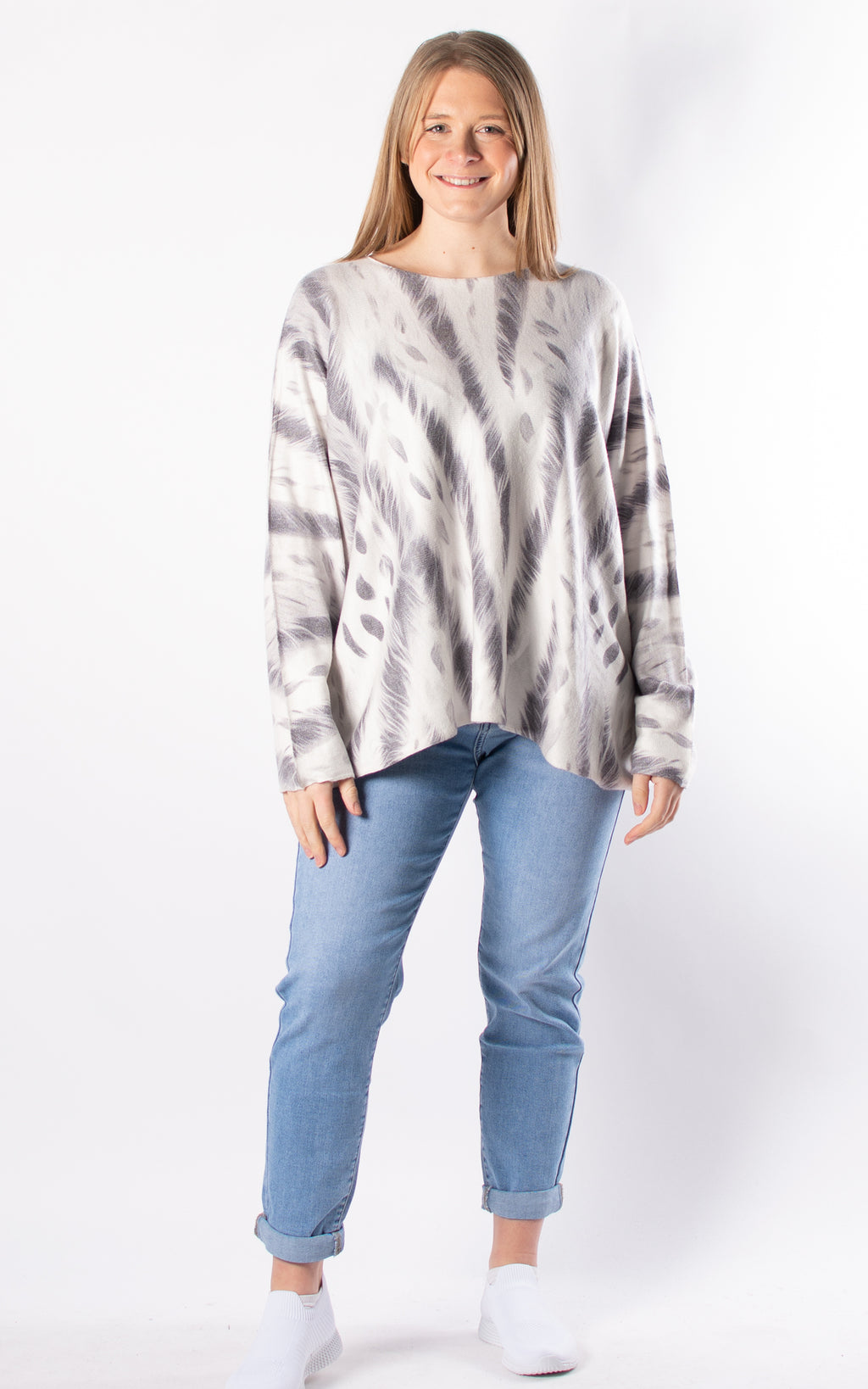 Naomi Thin Knit | Feather | Grey