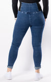 High Waisted Jeggings | Dark Blue