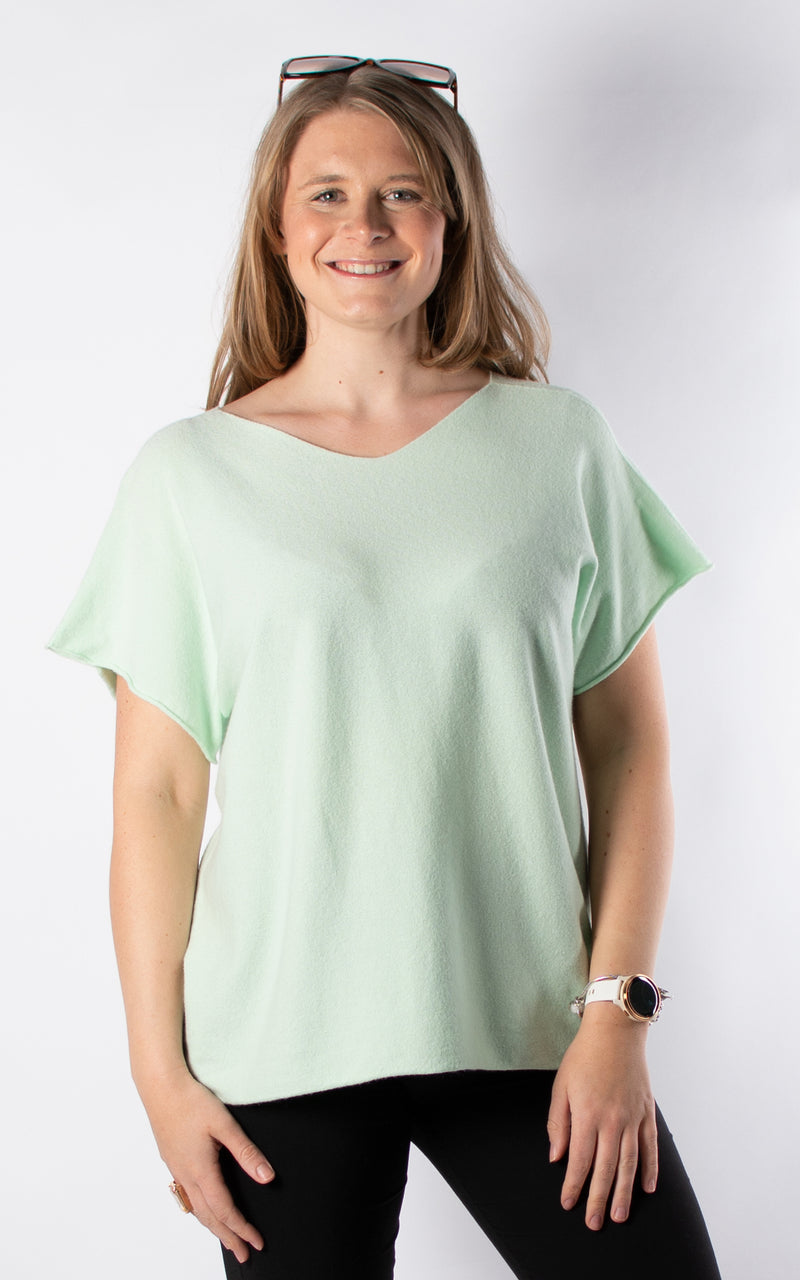 Suzie V-neck Knit | Mint