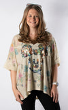 Sequin V-neck Top | Mickey