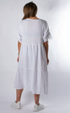 Gloria V-neck Dress | White