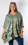 Shelley Floral Top | Khaki