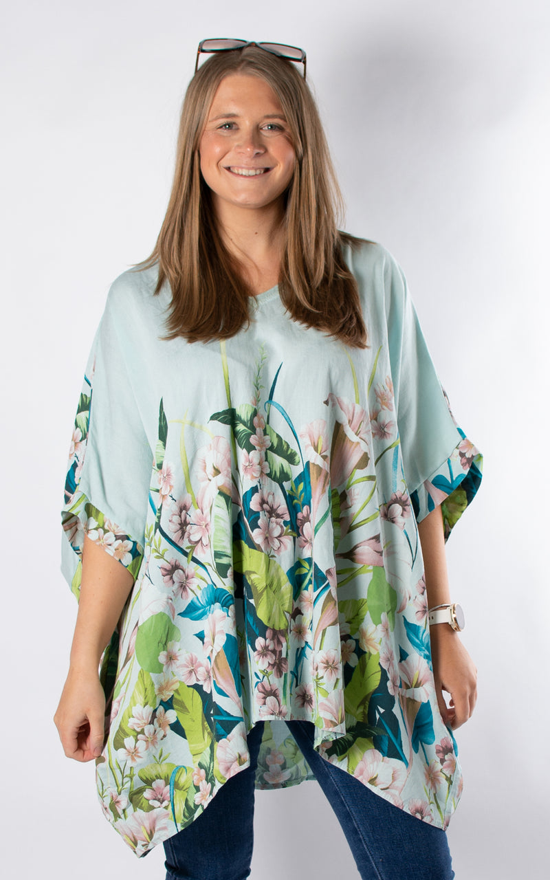 Shelley Floral Top | Mint