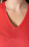 Ribbed Fine Knit Dress | Lime