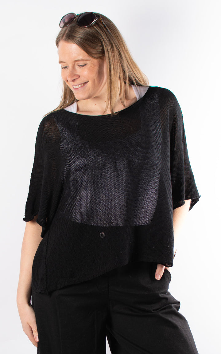 Minnie Cropped Knit | Black