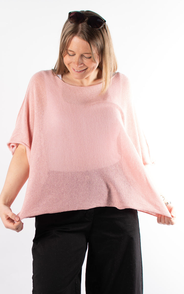 Minnie Cropped Knit | Pink