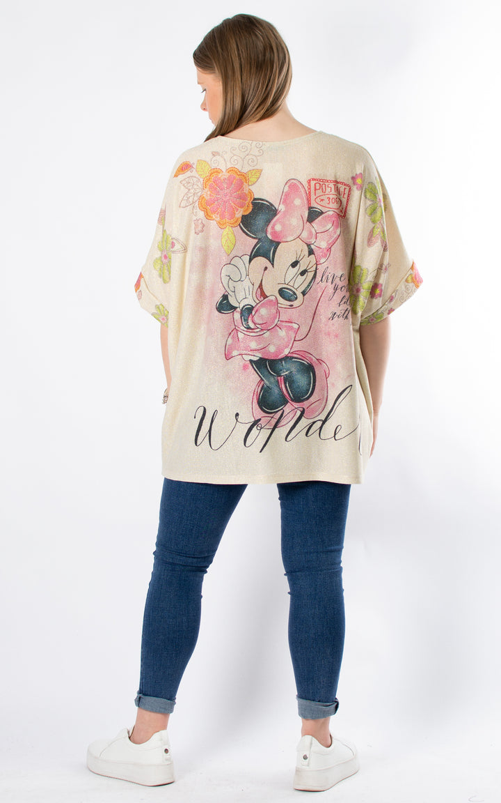 Sequin V-neck Top | Minnie Wonder