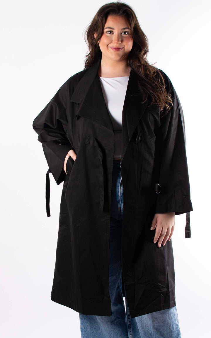 Oversized Trench Coat | Black