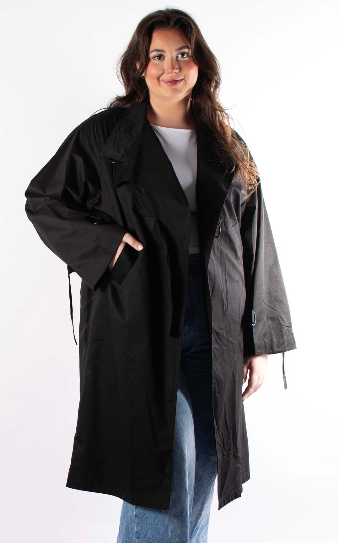 Oversized Trench Coat | Black