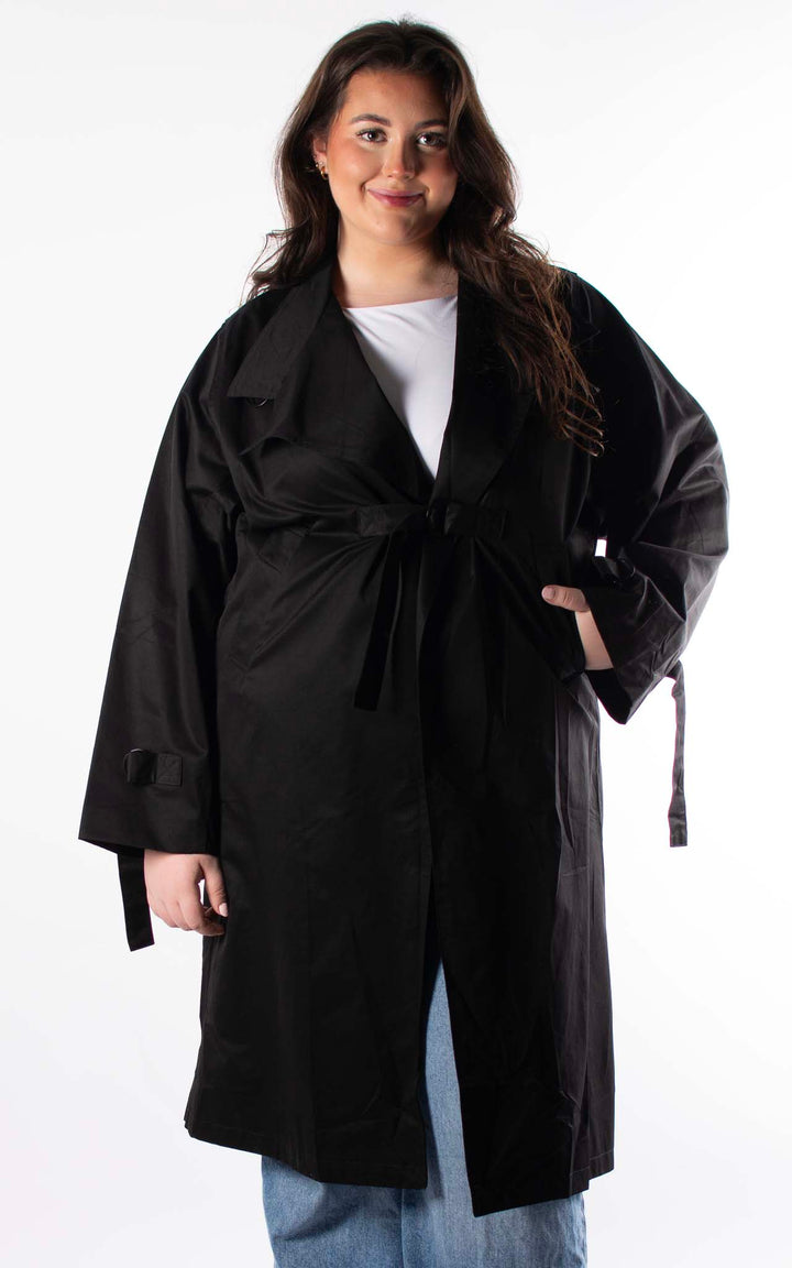 Oversized Trench Coat | Black