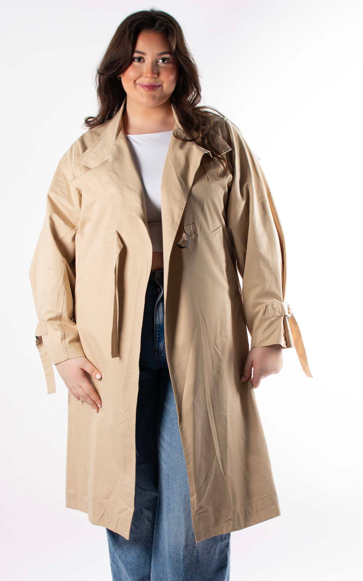 Oversized Trench Coat | Beige