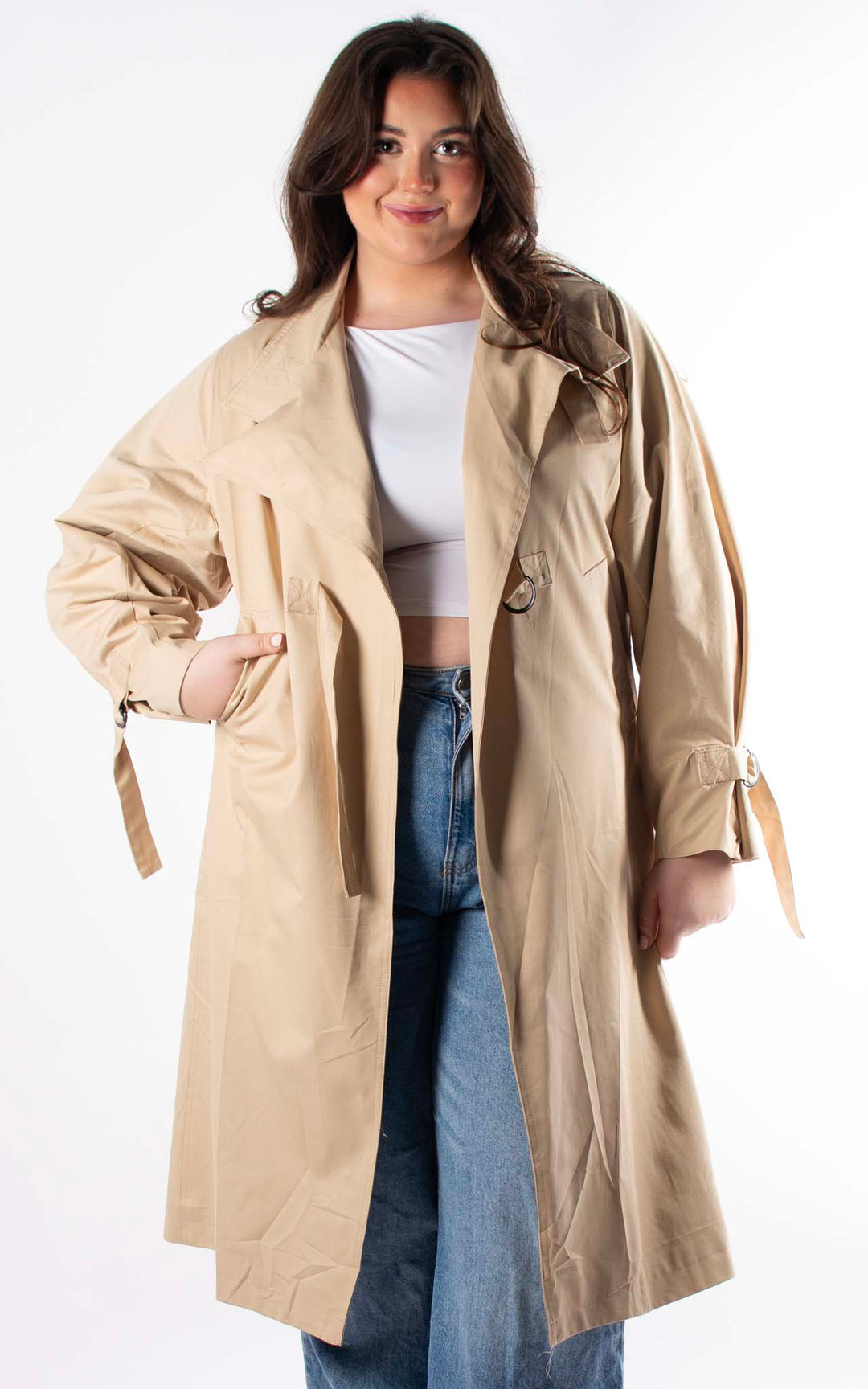 Oversized Trench Coat | Beige