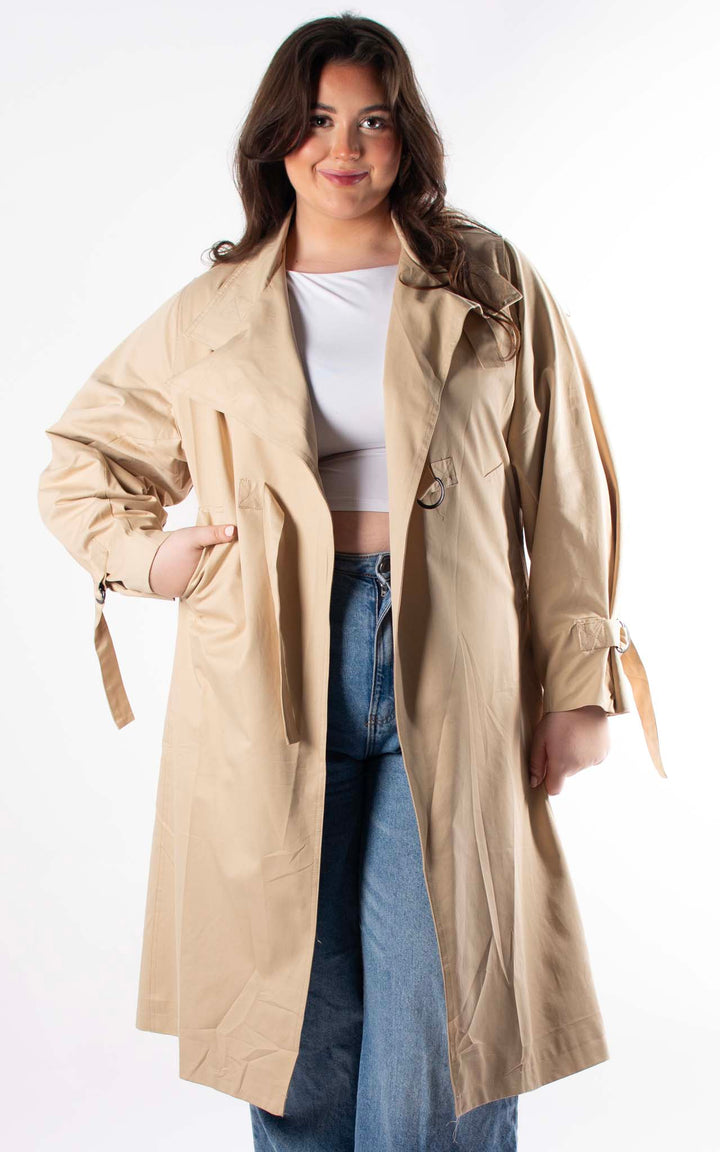 Oversized Trench Coat | Beige