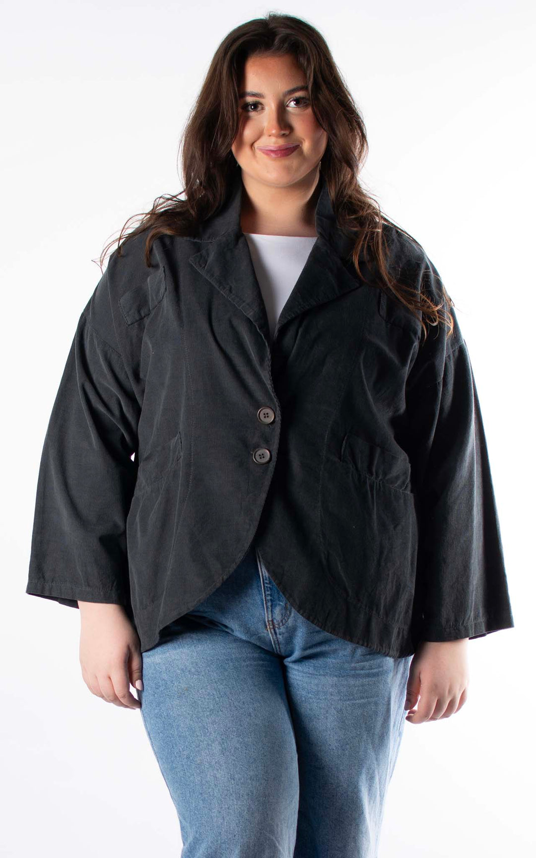 Cord Jacket | Charcoal