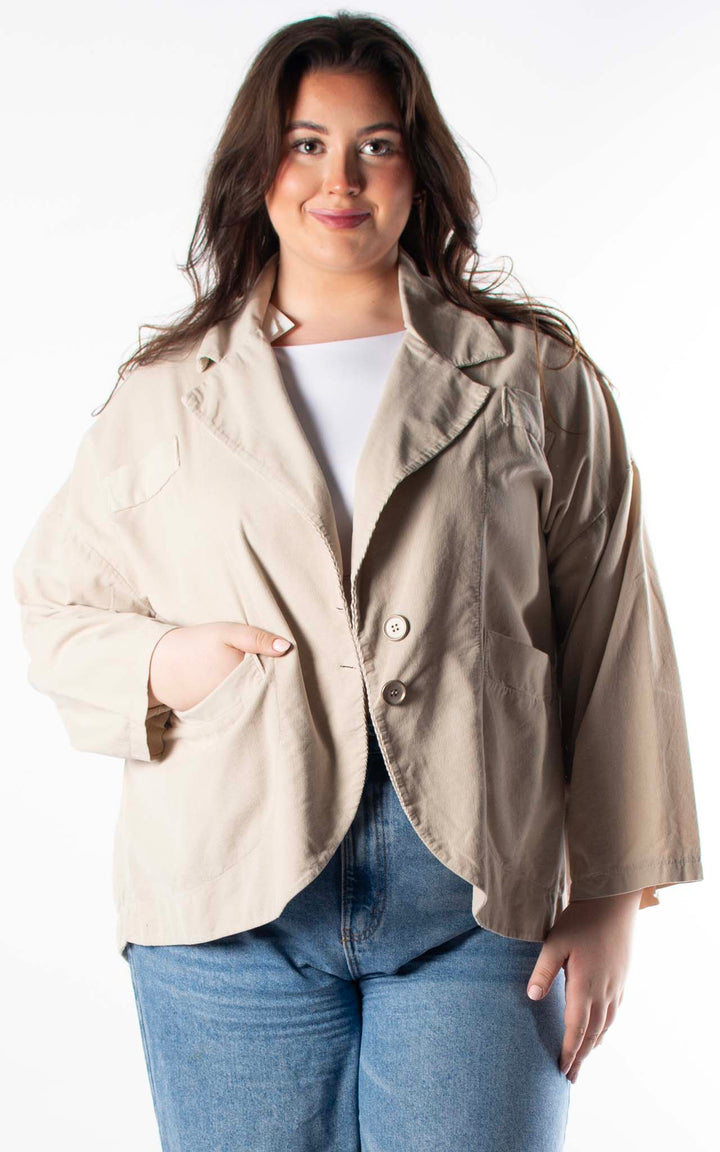 Cord Jacket | Beige
