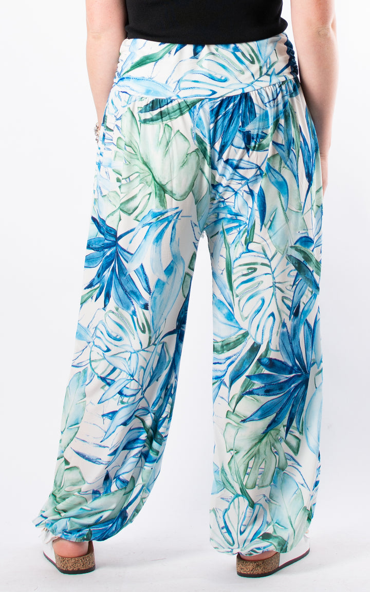Cath Harems | Tropical Leaf | Blue