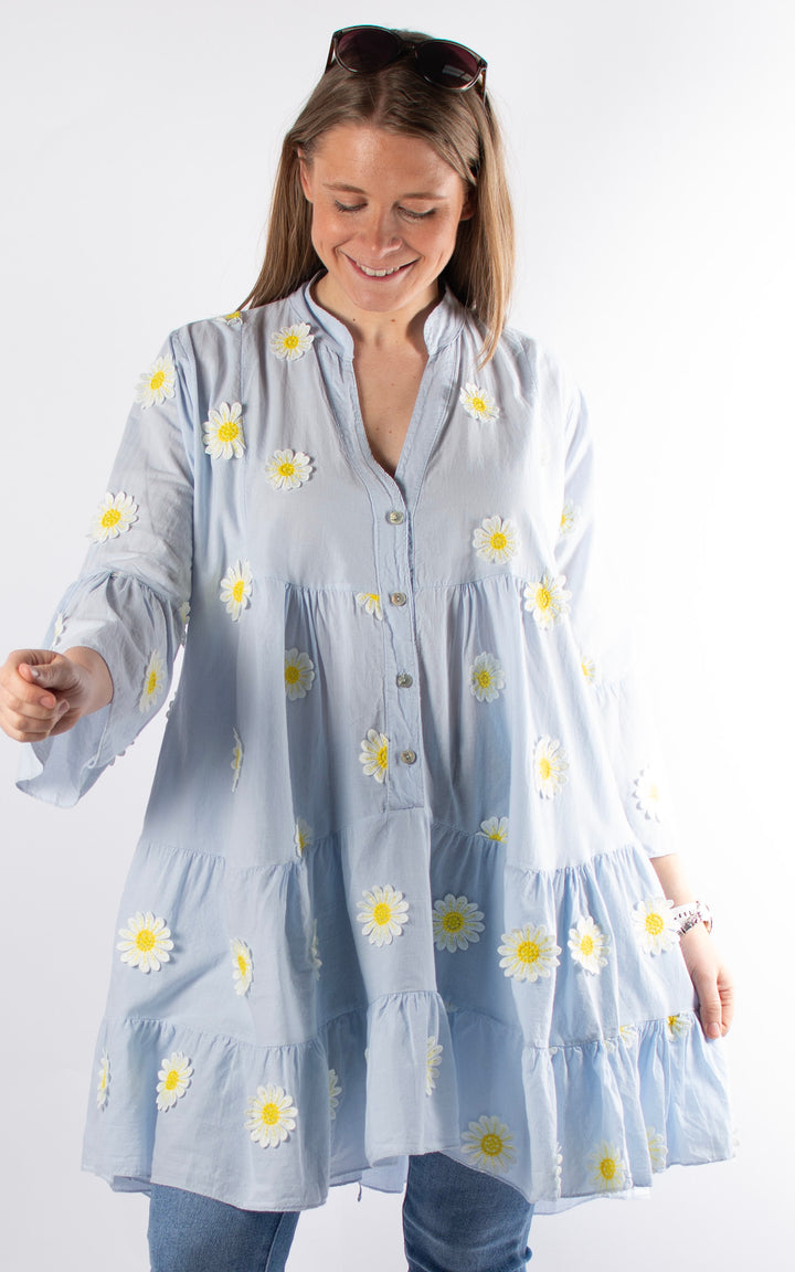 Daisy Smock Tunic | Blue
