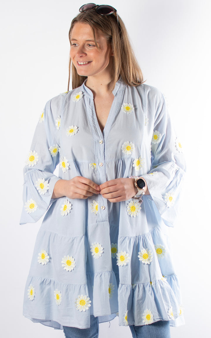 Daisy Smock Tunic | Blue