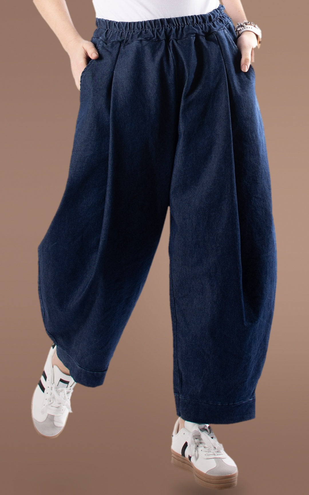 Dakota Barrel Leg | Dark Denim