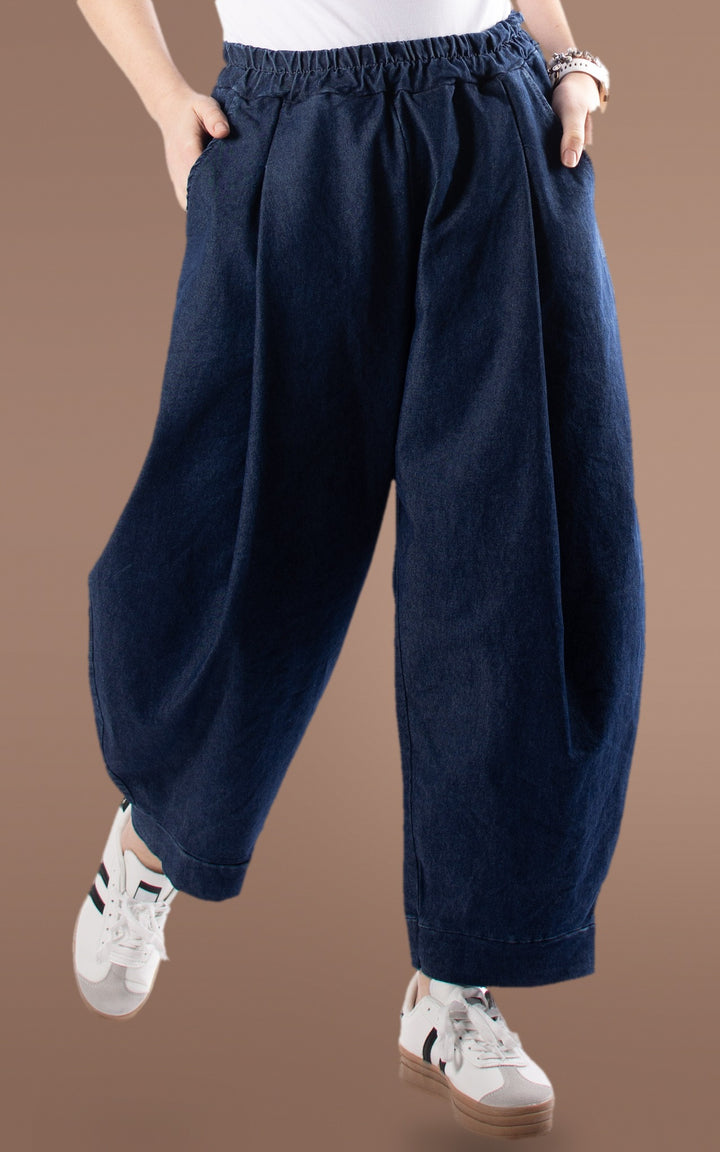 Dakota Barrel Leg | Dark Denim