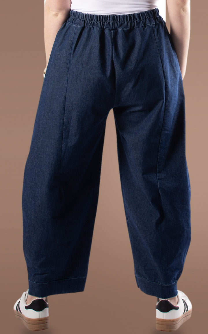 Dakota Barrel Leg | Dark Denim