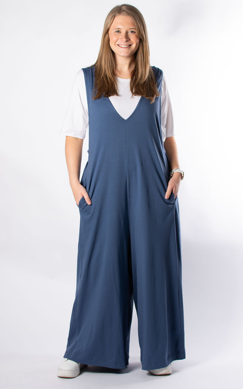 Dana Jersey Jumpsuit | Denim