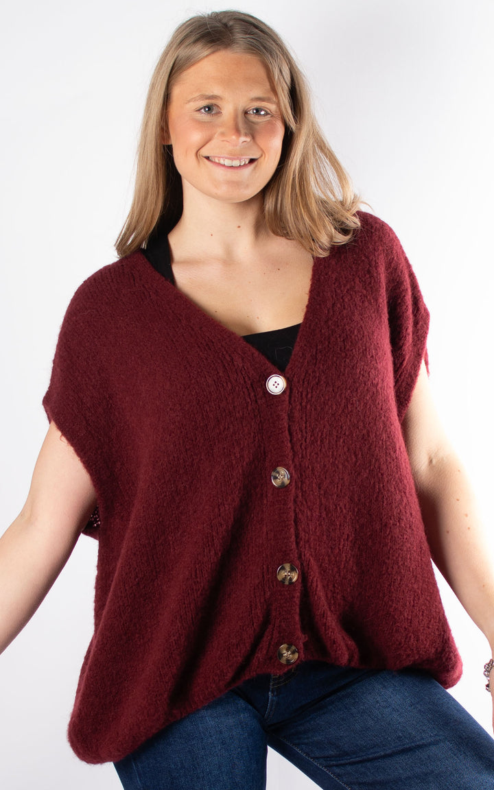 Dawn Waistcoat | Burgundy