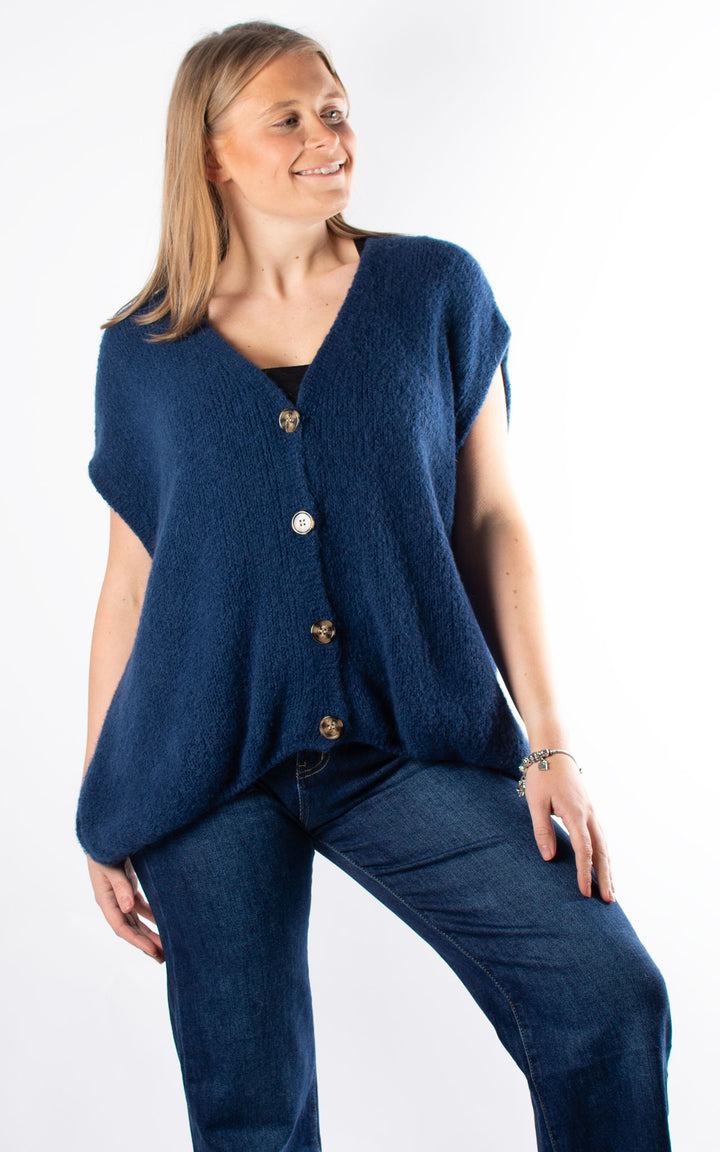 Dawn Waistcoat | Dark Denim