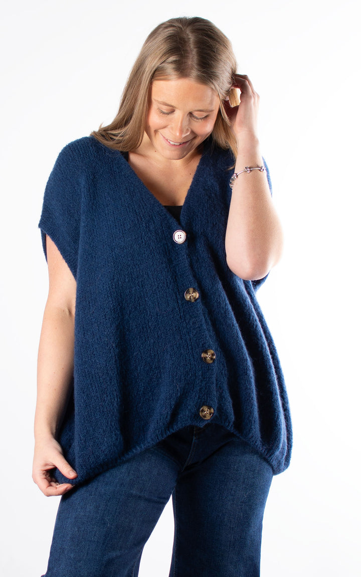 Dawn Waistcoat | Dark Denim