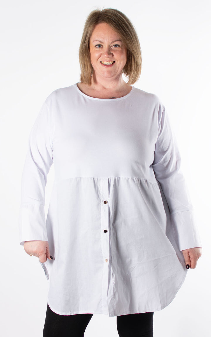 Debbie Shirt Top | White