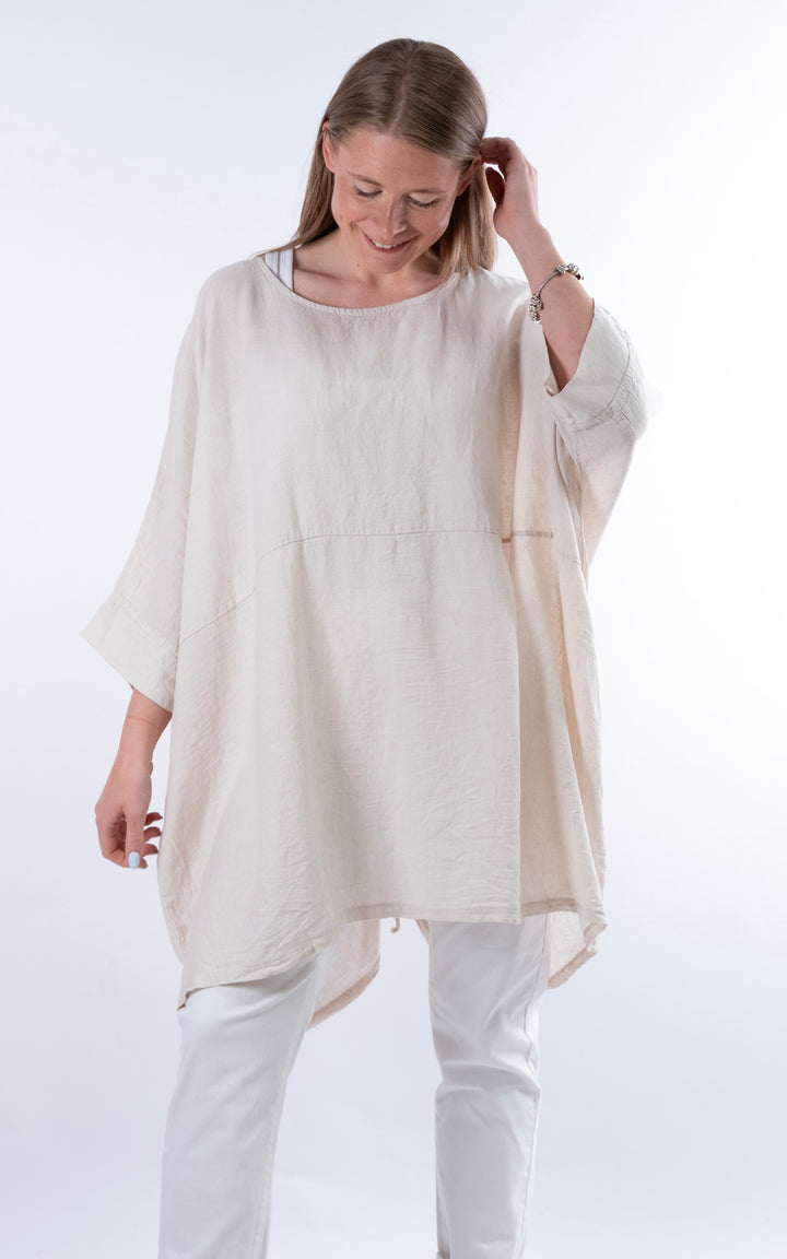 Demi Longline Top | Beige