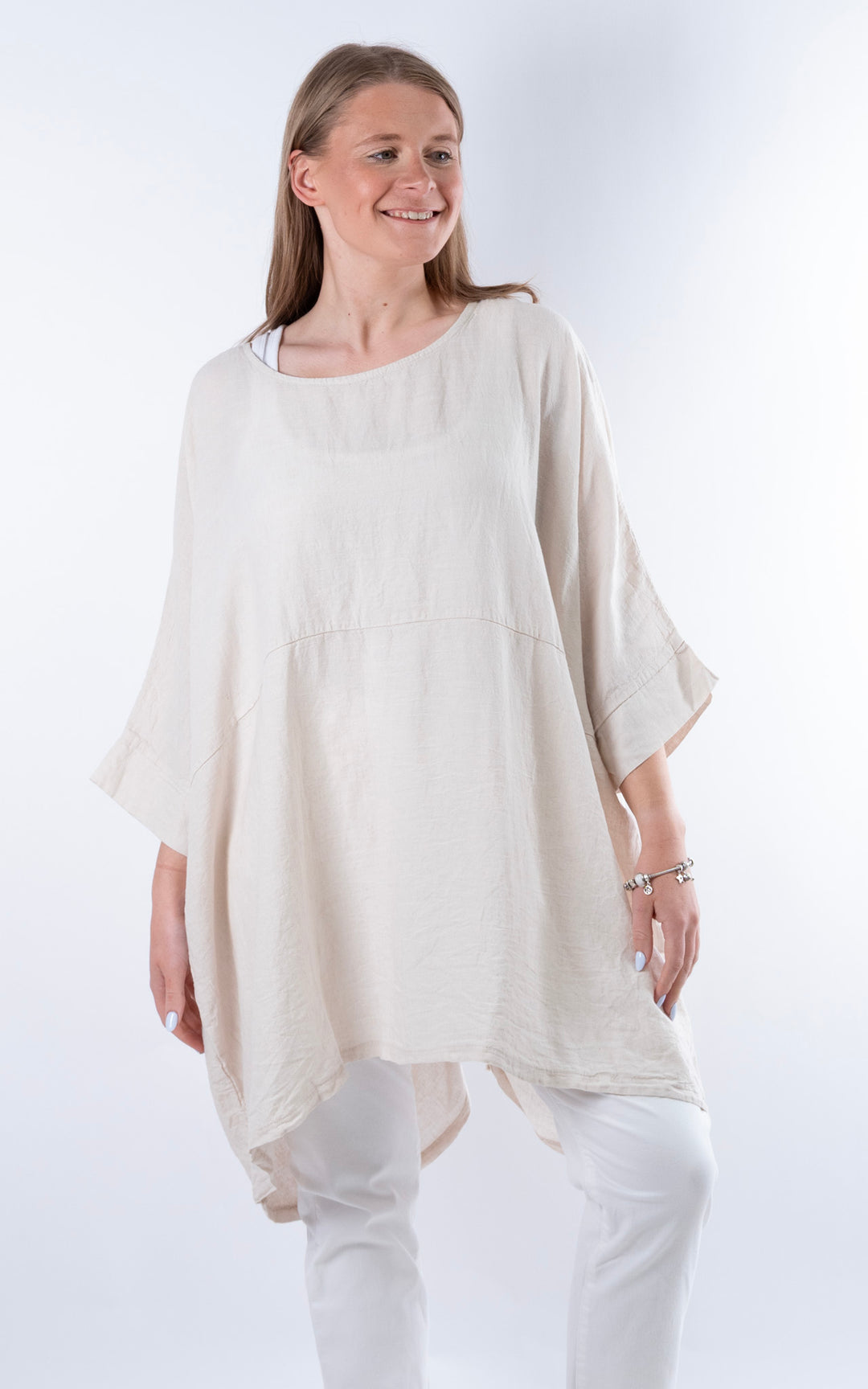 Demi Longline Top | Beige