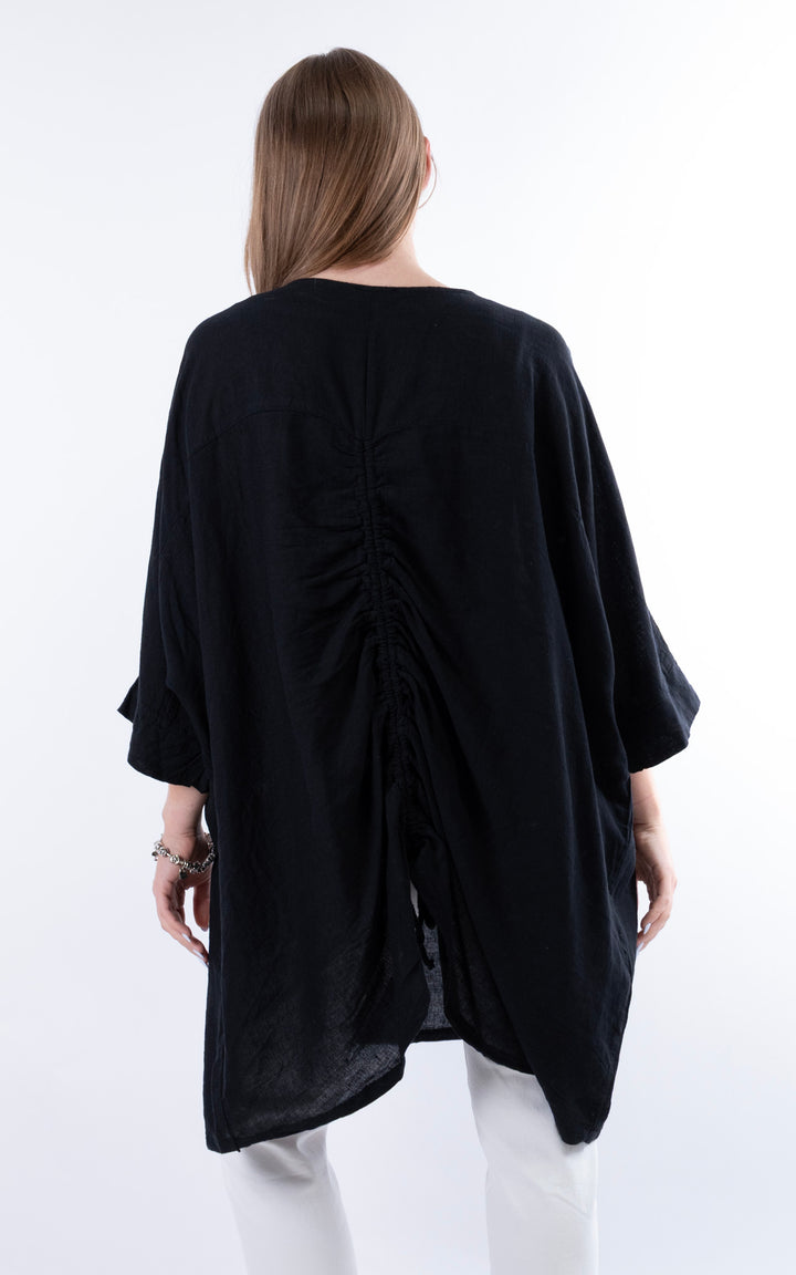 Demi Longline Top | Black