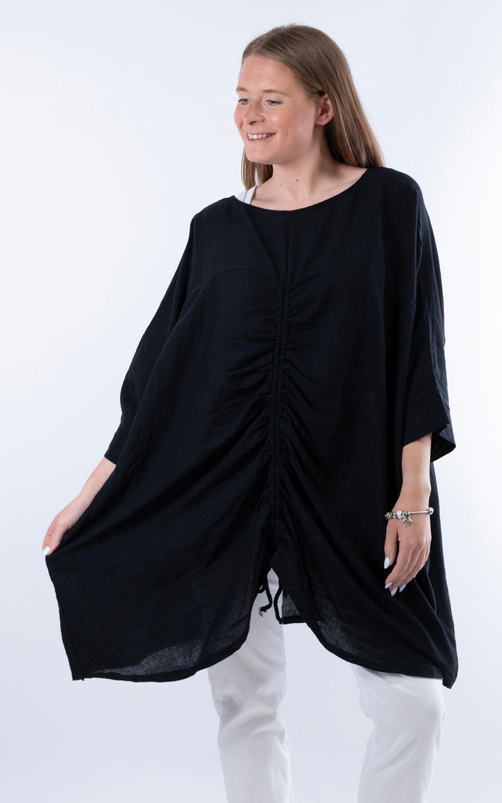 Demi Longline Top | Black