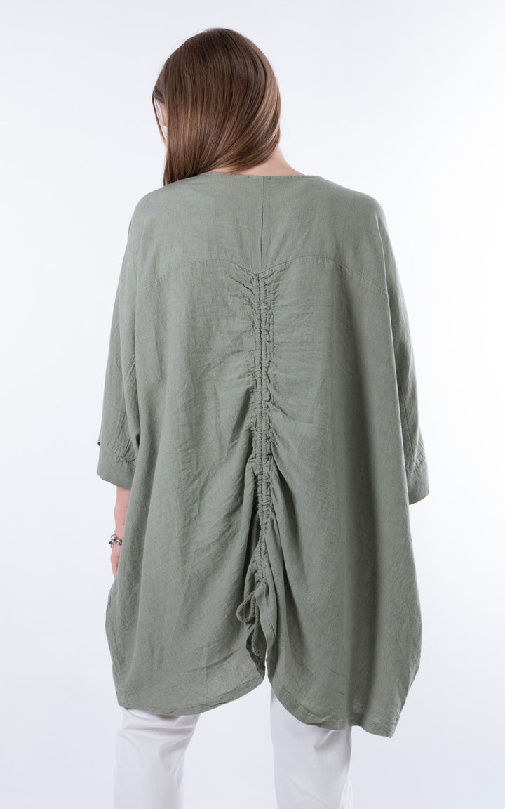 Demi Longline Top | Khaki
