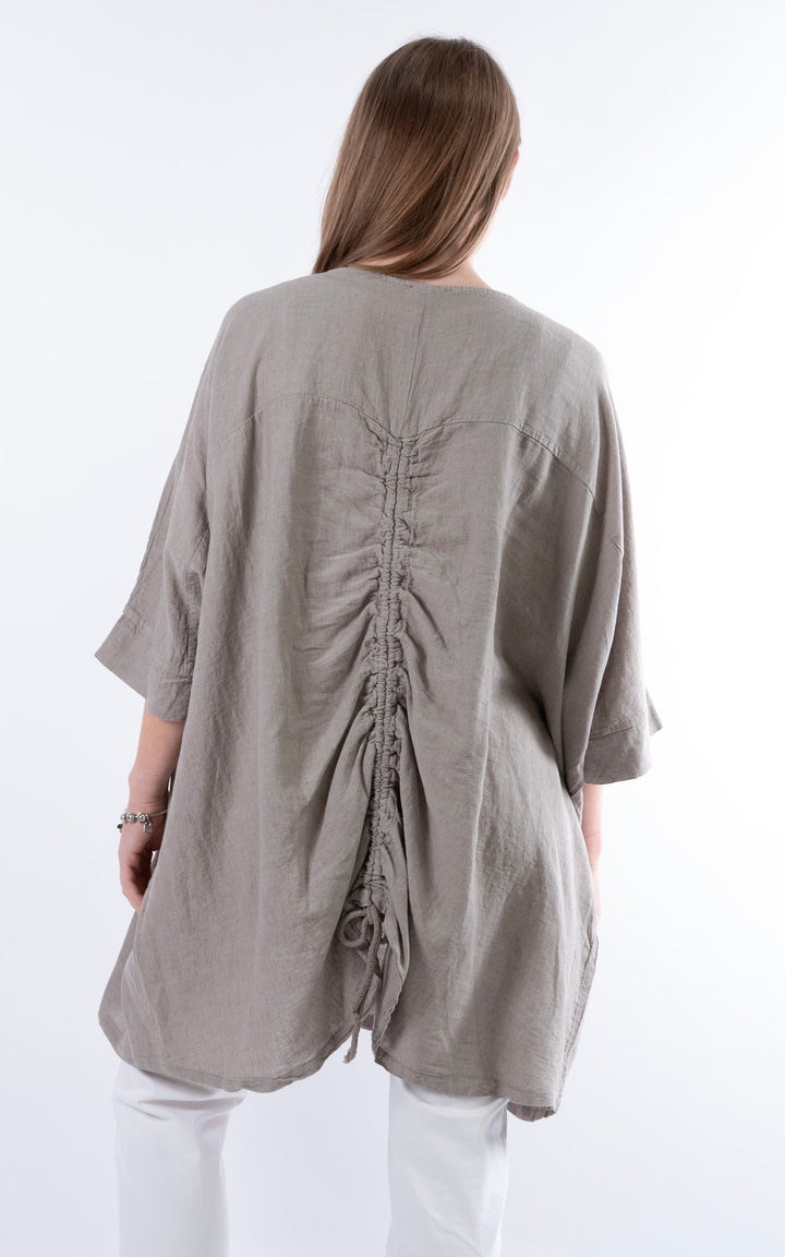 Demi Longline Top | Taupe