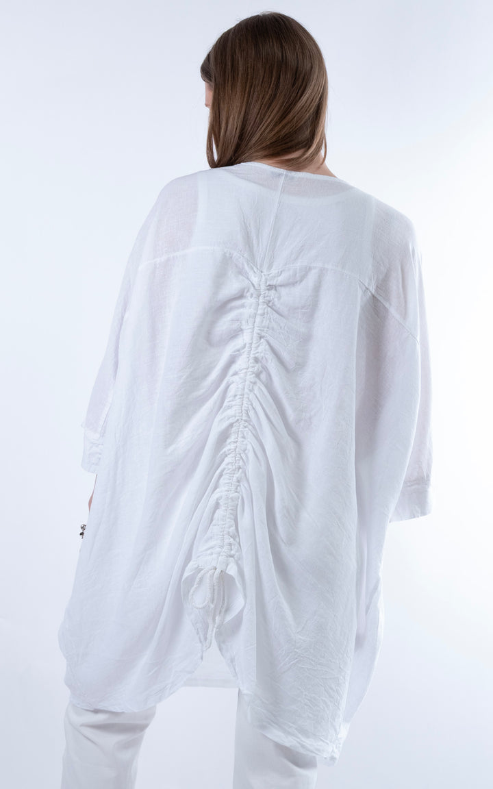 Demi Longline Top | White