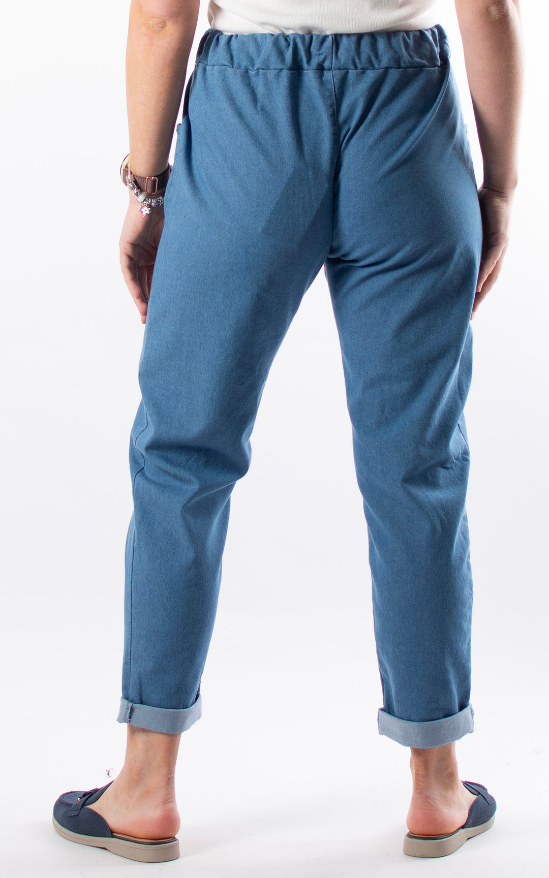Denim Magic Jogger| Light Wash