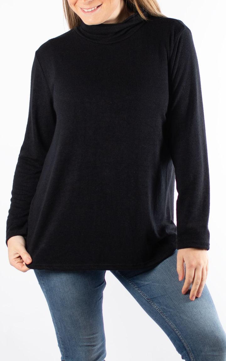 Denise Roll Neck | Black