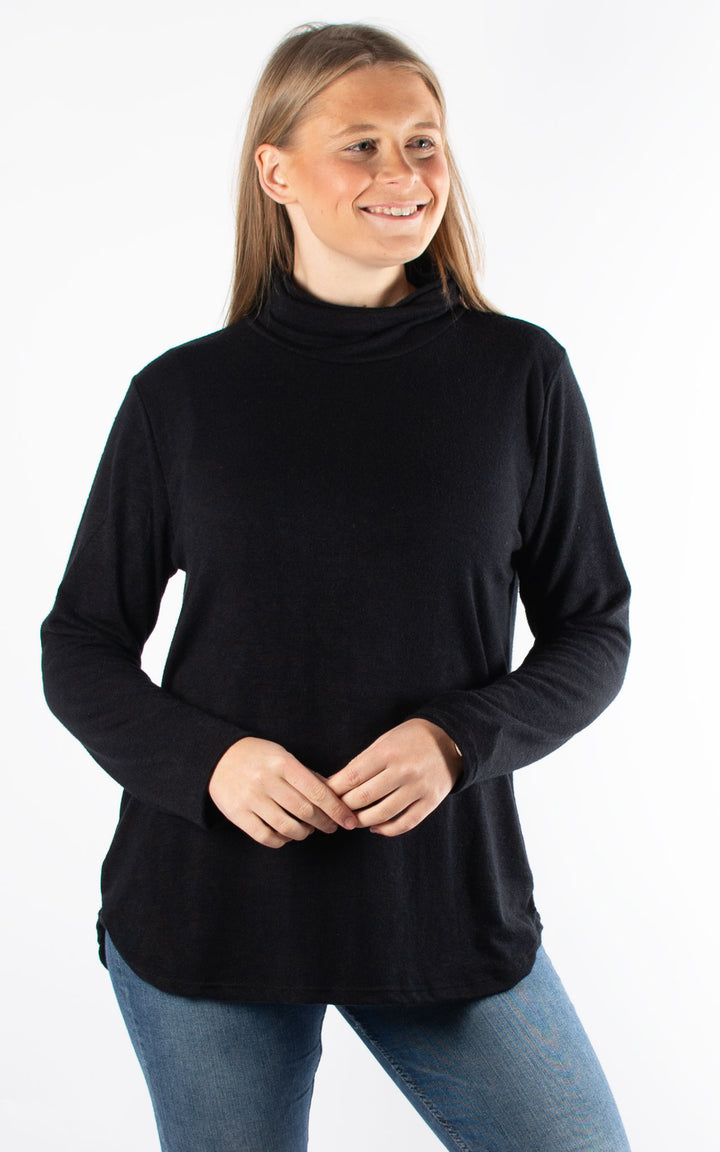 Denise Roll Neck | Black