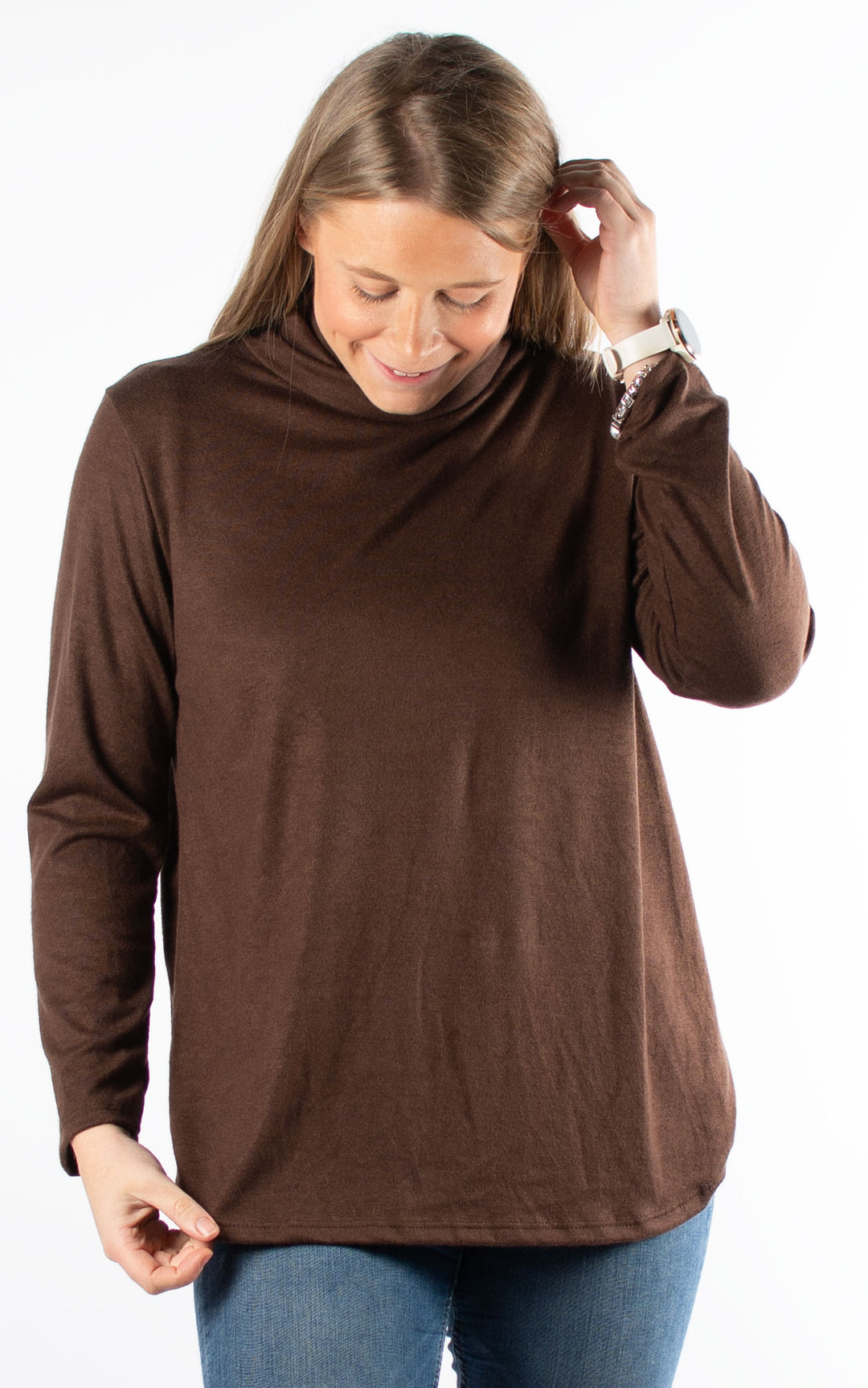 Denise Roll Neck | Chocolate