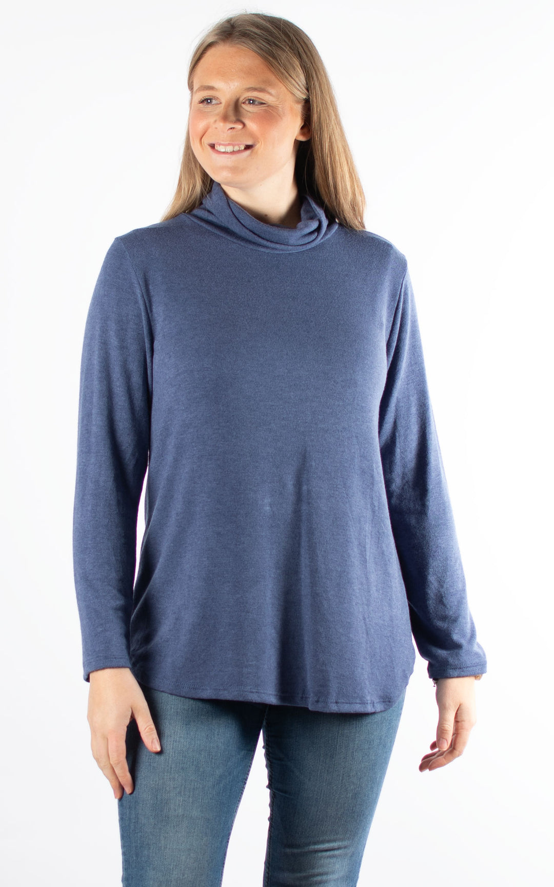 Denise Roll Neck | Denim