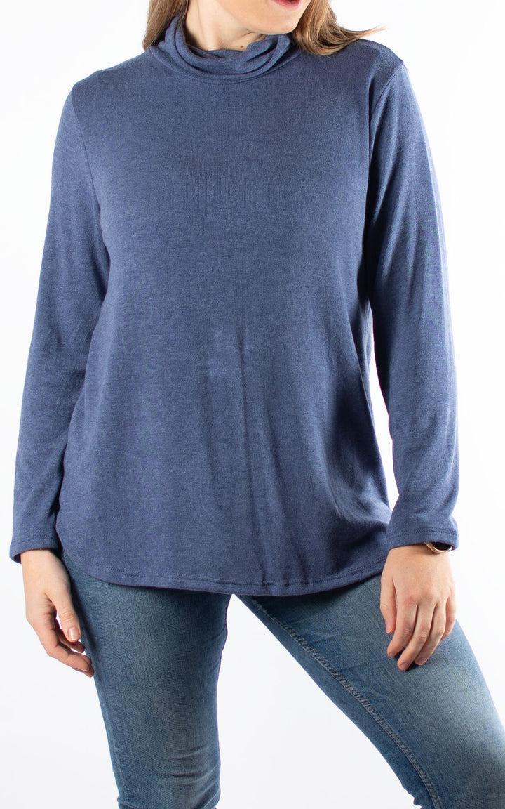 Denise Roll Neck | Denim