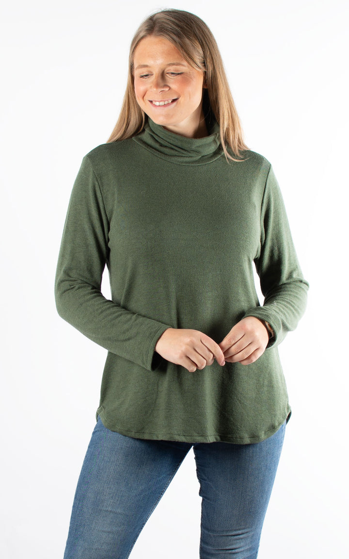 Denise Roll Neck | Khaki