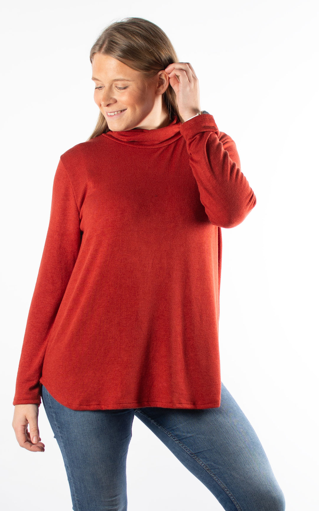 Denise Roll Neck | Rust